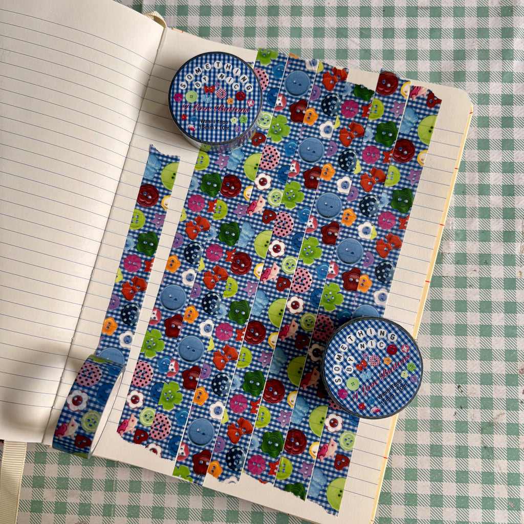 I Love Buttons Washi Tape