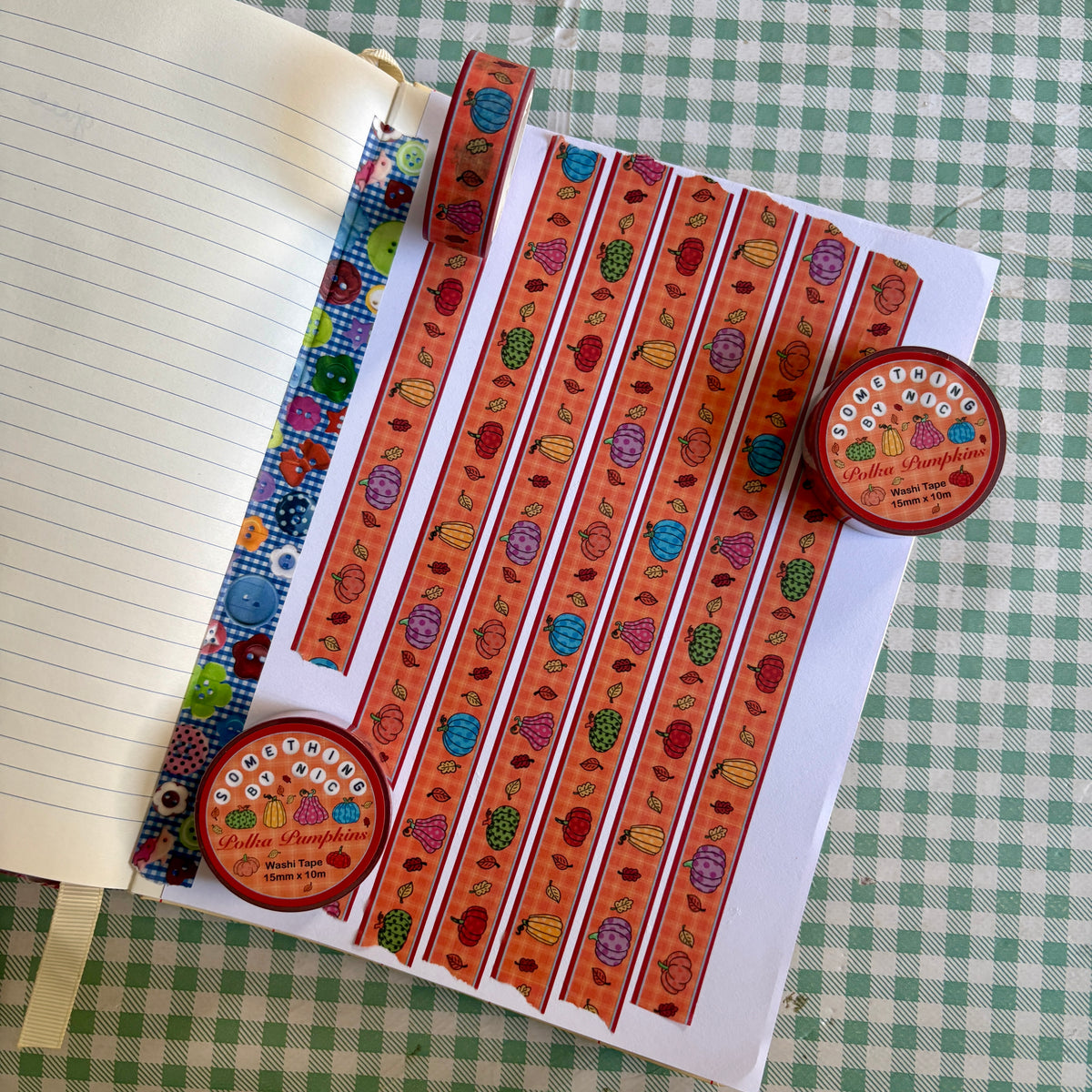 Polka Pumpkins Washi Tape