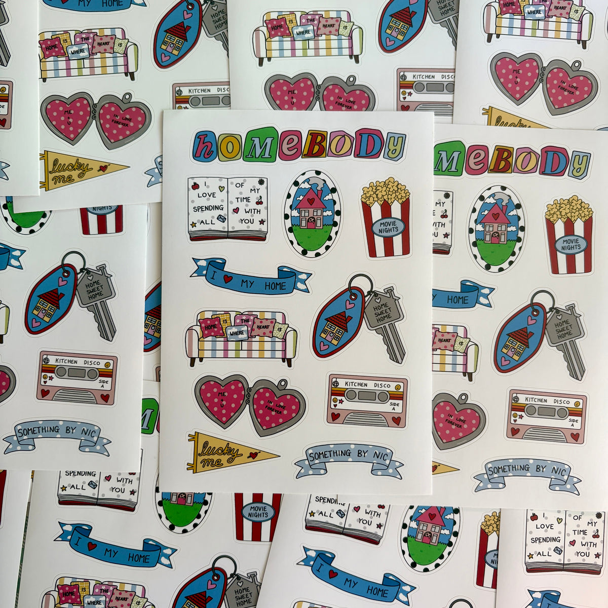 Homebody Sticker Sheet