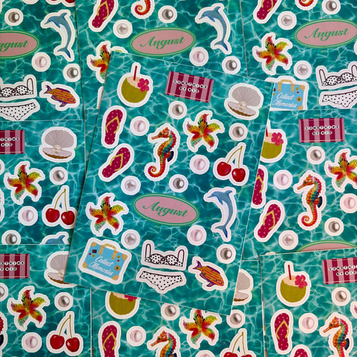 August Mail Club Sticker Sheet
