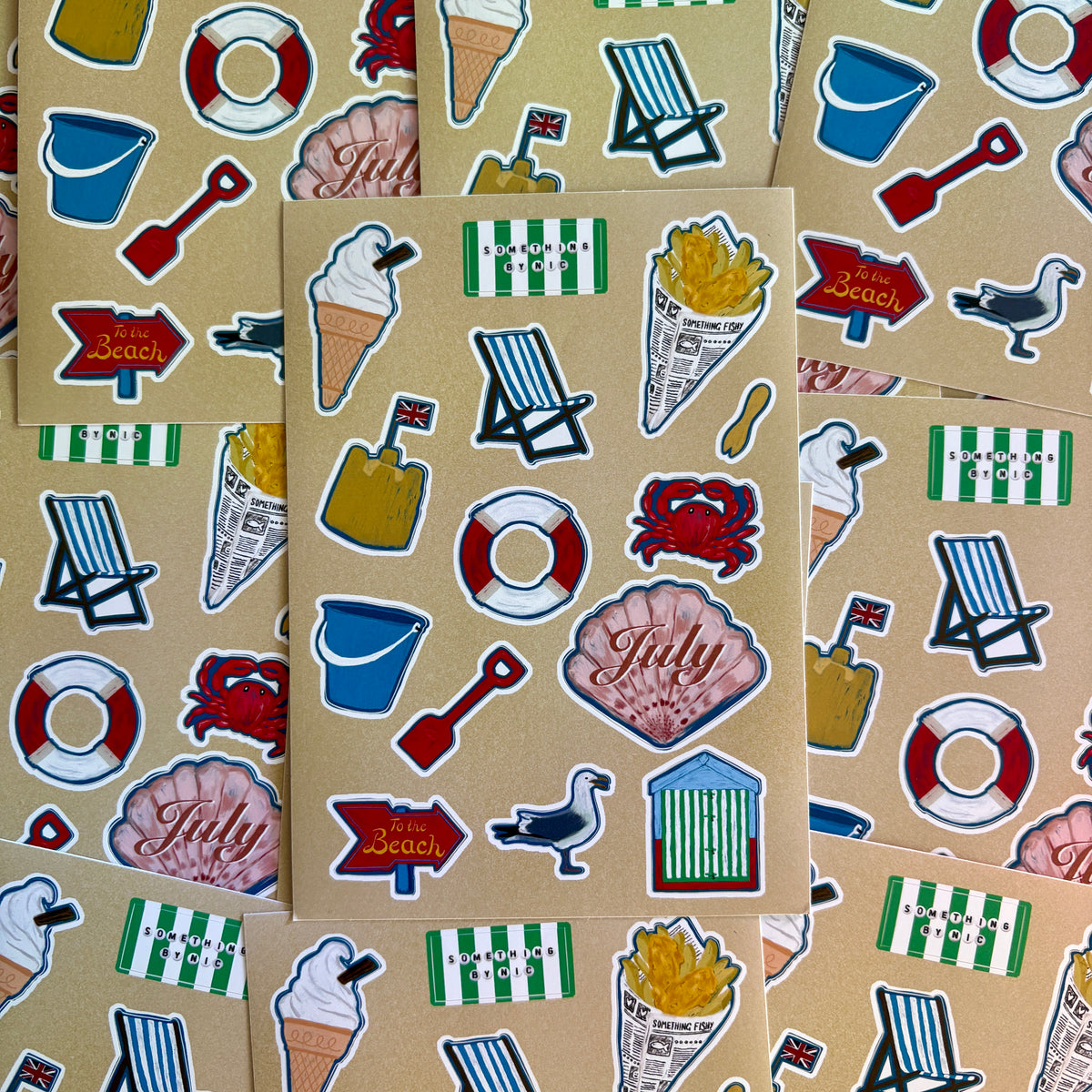 July Mail Club Sticker Sheet