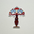 Sparkly Apple Lamp Sticker
