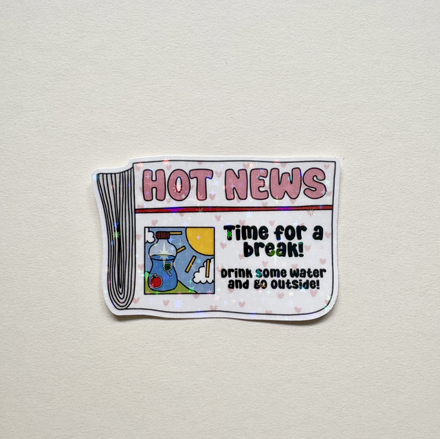 Hot News Sticker