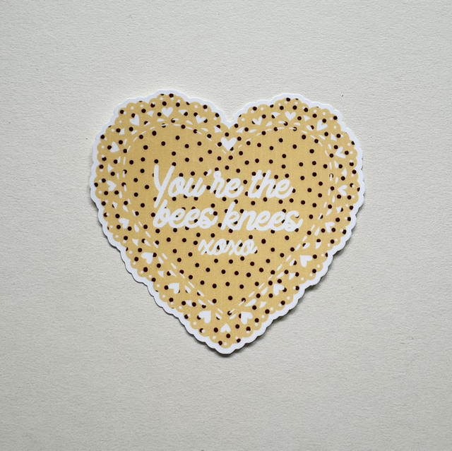 Bees Knees Doily Sticker