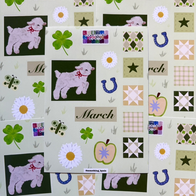 March Mail Club Sticker Sheet