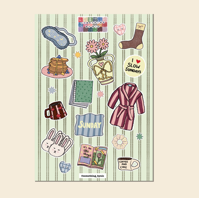 Slow Sundays Sticker Sheet