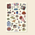 Everyday Items Sticker Sheet