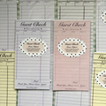 Guest Check Check-In Memo Pack