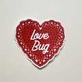 Love Bug Doily Sticker